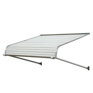 3 ft. 1100 Series Door Canopy Aluminum Fixed Awning (12 in. H x 42 in. D) in White