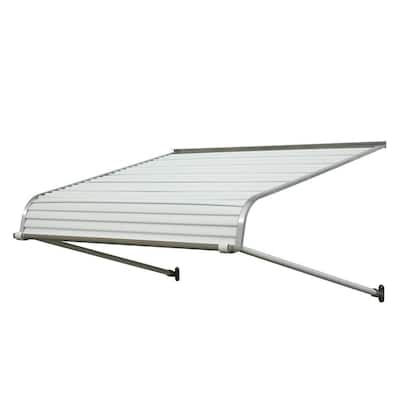 4 ft. 1100 Series Door Canopy Aluminum Fixed Awning (12 in. H x 42 in. D) in White