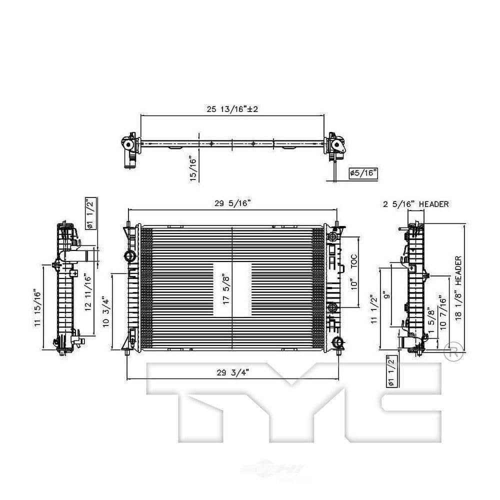 TYC Radiator 13126 - The Home Depot