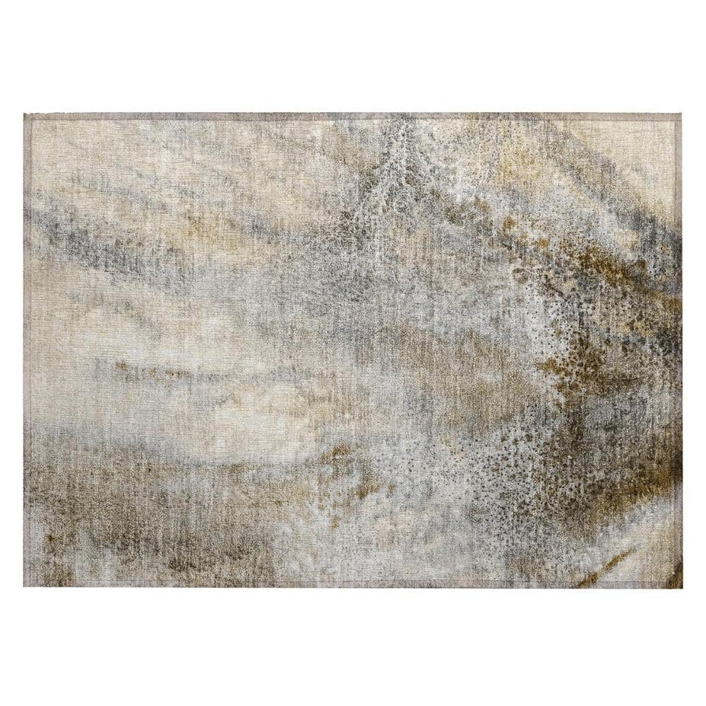 Beige 2 ft. x 3 ft. Abstract Indoor/Outdoor Area Rug price history on PriceWatchPro