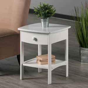 Claire Accent Table White Finish