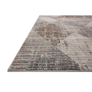 Austen Stone/Bark 5 ft. 3 in. x 7 ft. 7 in. Modern Abstract Area Rug