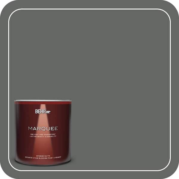 BEHR MARQUEE 1 qt. #PPU25-02 Black Locust Matte Interior Paint & Primer