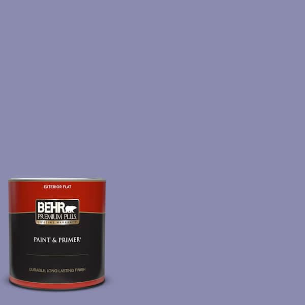 BEHR PREMIUM PLUS 1 qt. M550 5 Violet Aura Flat Exterior Paint