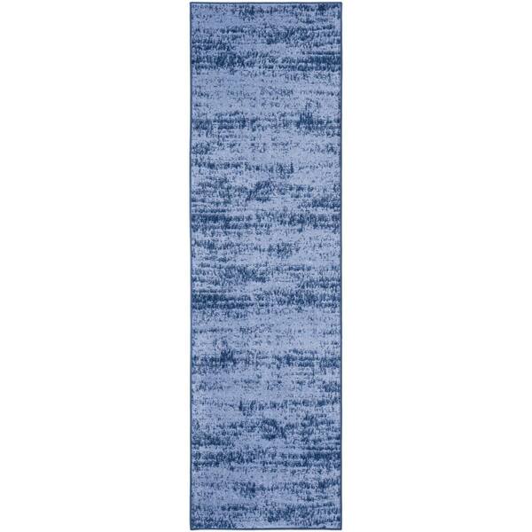 Nourison Nourison Essentials Denim 2 ft. x 8 ft. Abstract Contemporary Runner Area Rug