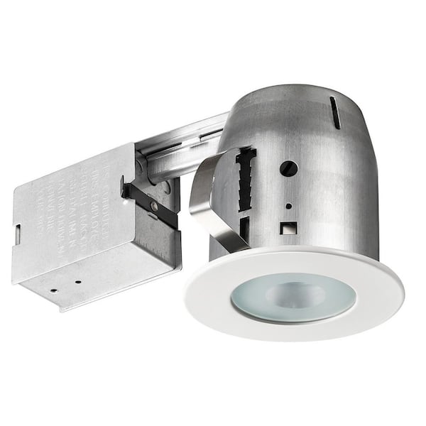 Globe Electric LED Shower 4 in. White Recessed Kit