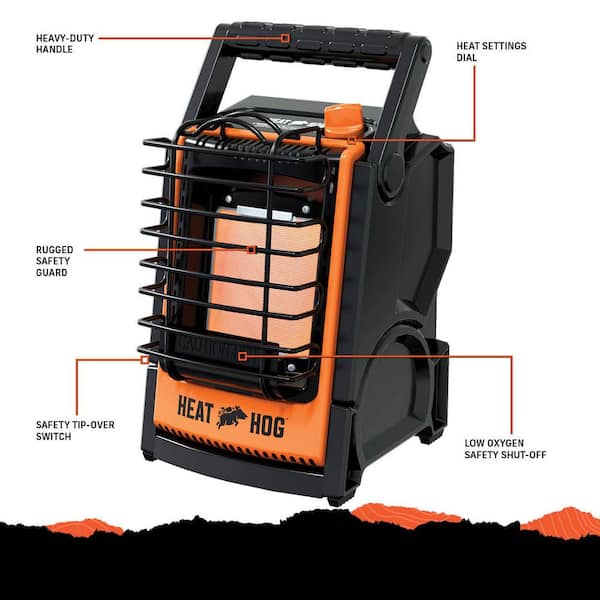 Rent to own Heat Hog Piglet Indoor/Outdoor Portable Propane Heater, 4,000  BTU, Orange (HH-04SLN-A) - FlexShopper