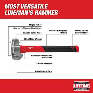 36 oz. 4-in-1 Lineman's Hammer
