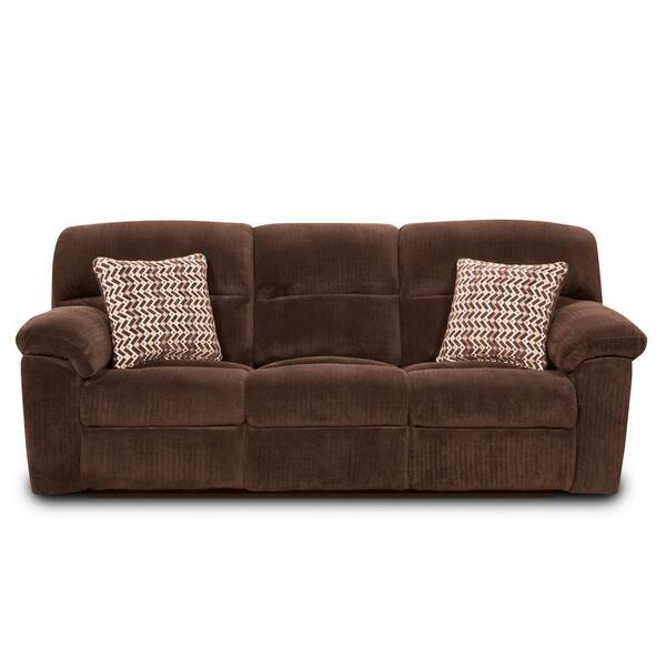 Chelsea Home Furniture Simon Chevron Mink Reclining Sofa