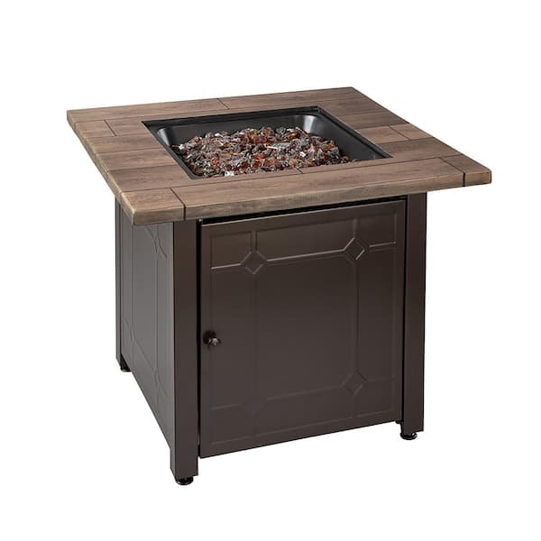 Endless Summer 30 in. Square Brooks LP Outdoor Gas Fire Pit