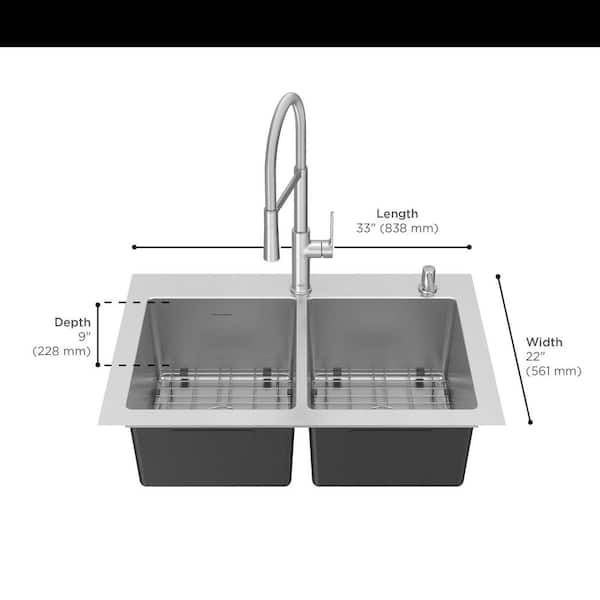 Stainless Steel Undermount Kitchen Sink - Builders Surplus - Wholesale  Kitchen and Bathroom Cabinets in Los Angeles California