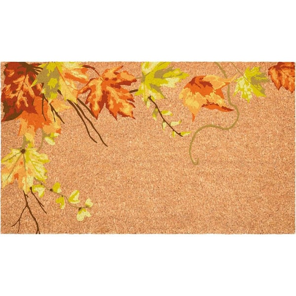 Multi-Colored 36 in. x 24 in. Coir Outdoor Door Mat