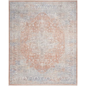 Timeless Classics Blue Multicolor 10 ft. x 13 ft. Center medallion Traditional Area Rug