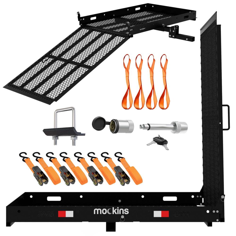 Mockins Lbs Capacity Hitch Mount Wheelchair Mobility Ramp Carrier