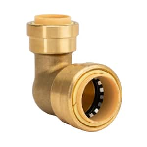 3/4 in. x 1/2 in. Push-to-Connect Brass 90% Reducing Elbow Fitting