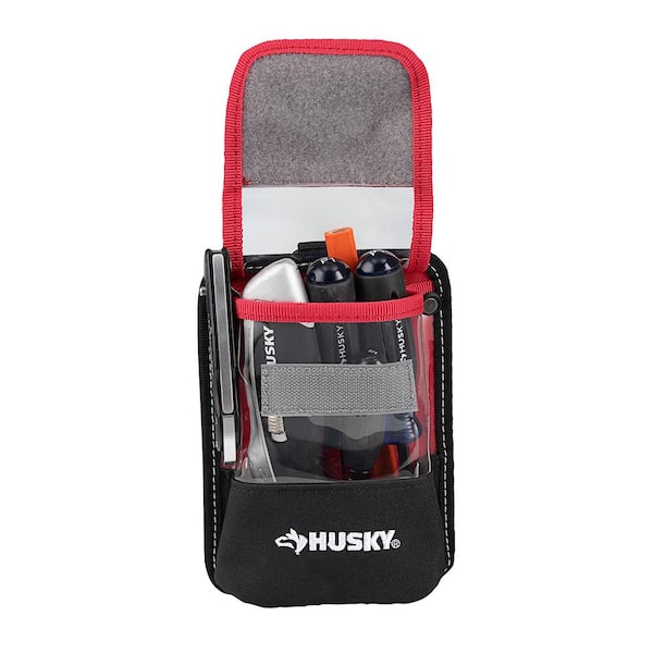 Husky 7 in. Clip On Tool Belt Pouch HD55300-TH - The Home Depot