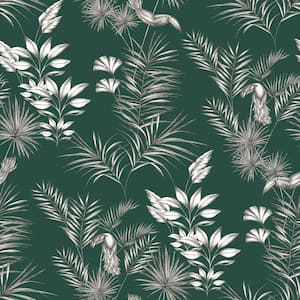Shelly Green Toucan Toile Wallpaper