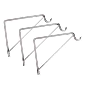 13 in. x 11 in. White Shelf and Rod Bracket (3-Pack)