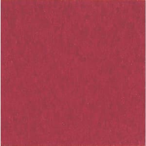 Take Home Sample - Imperial Texture Cherry Red Standard Excelon Vinyl Tile - 6 in. x 6 in.