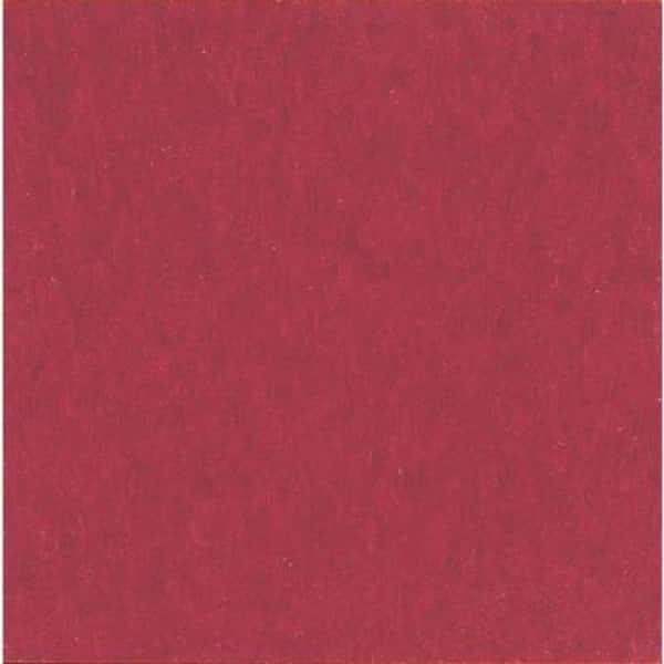 Take Home Sample - Imperial Texture VCT 12 in. x 12 in. Cherry Red Standard Excelon Vinyl Tile