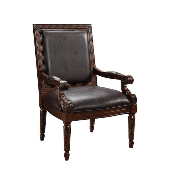 Coast To Coast Accents Medium Brown Accent Chair