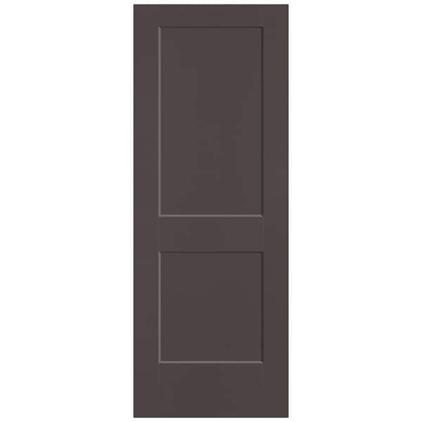 Masonite 30 in. x 80 in. 2-Panel Logan Single Bore Hollow Core Willow Wood Molded Composite Interior Door Slab