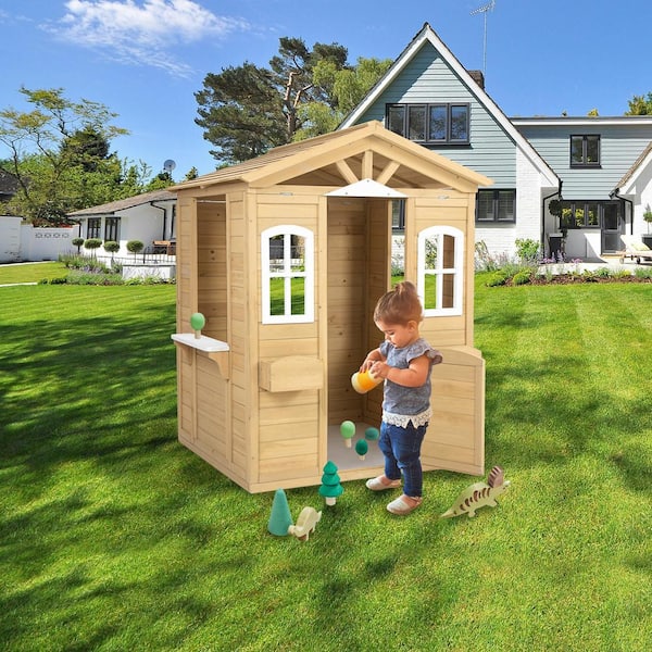 Kids cedar playhouse on sale