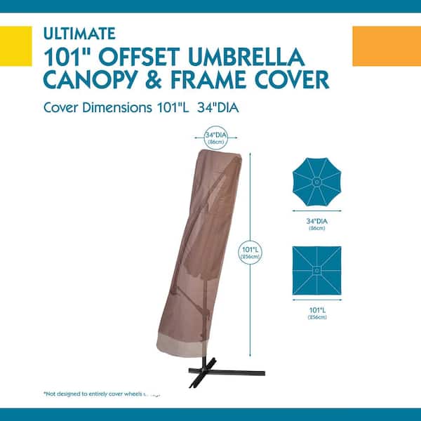 Traditional weather　unioncover 101 34 Classic Accessories Duck Covers Ultimate 101 in. Brown Patio