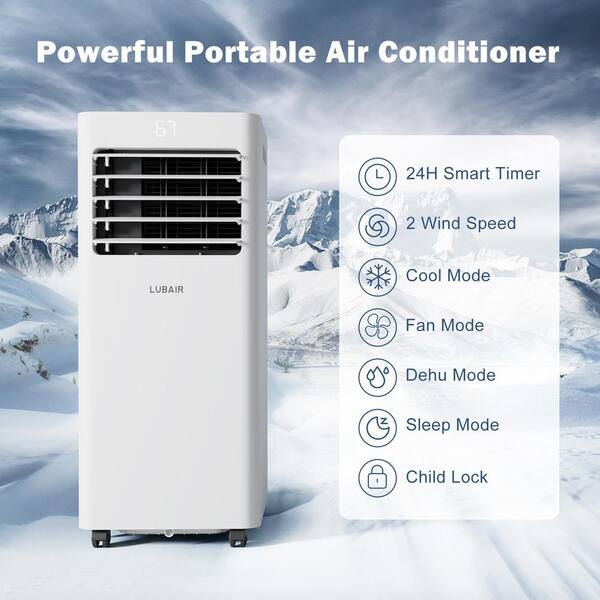 cadeninc 10000 BTU Portable Air Conditioner 400 sq. ft. 3-in-1 AC 