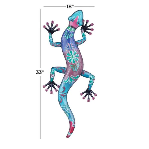 Litton Lane 18 in. x 33 in. Metal Multi Colored Indoor