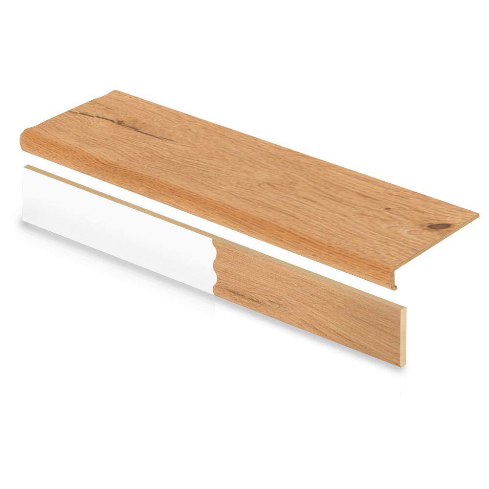 Cap A Tread Hawks Edge Maple/Spanish Trace Oak 47 in. L x 12.15 in. W x 2.28 in. T Laminate