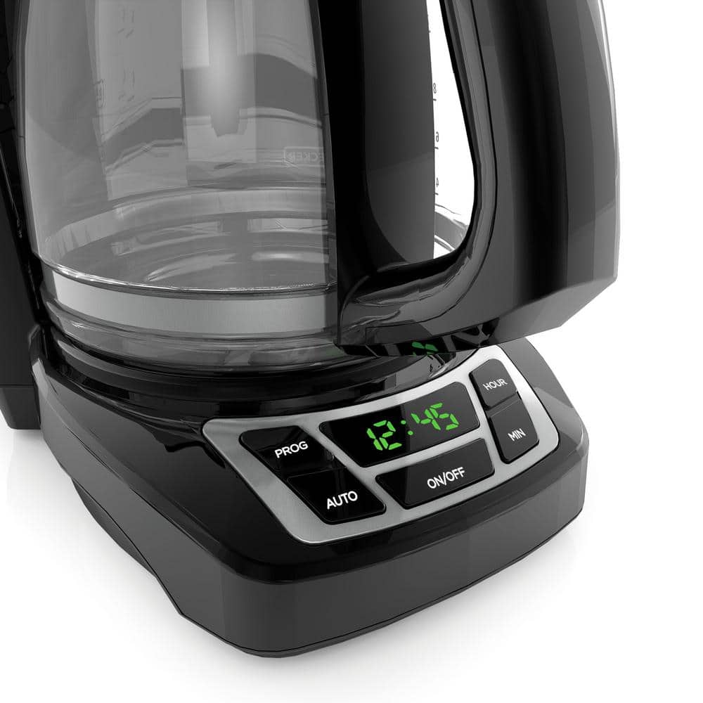 12-Cup Black Programmable Coffeemaker