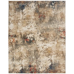 Sand Tones and Multi 8 ft. x 10 ft. Area Rug