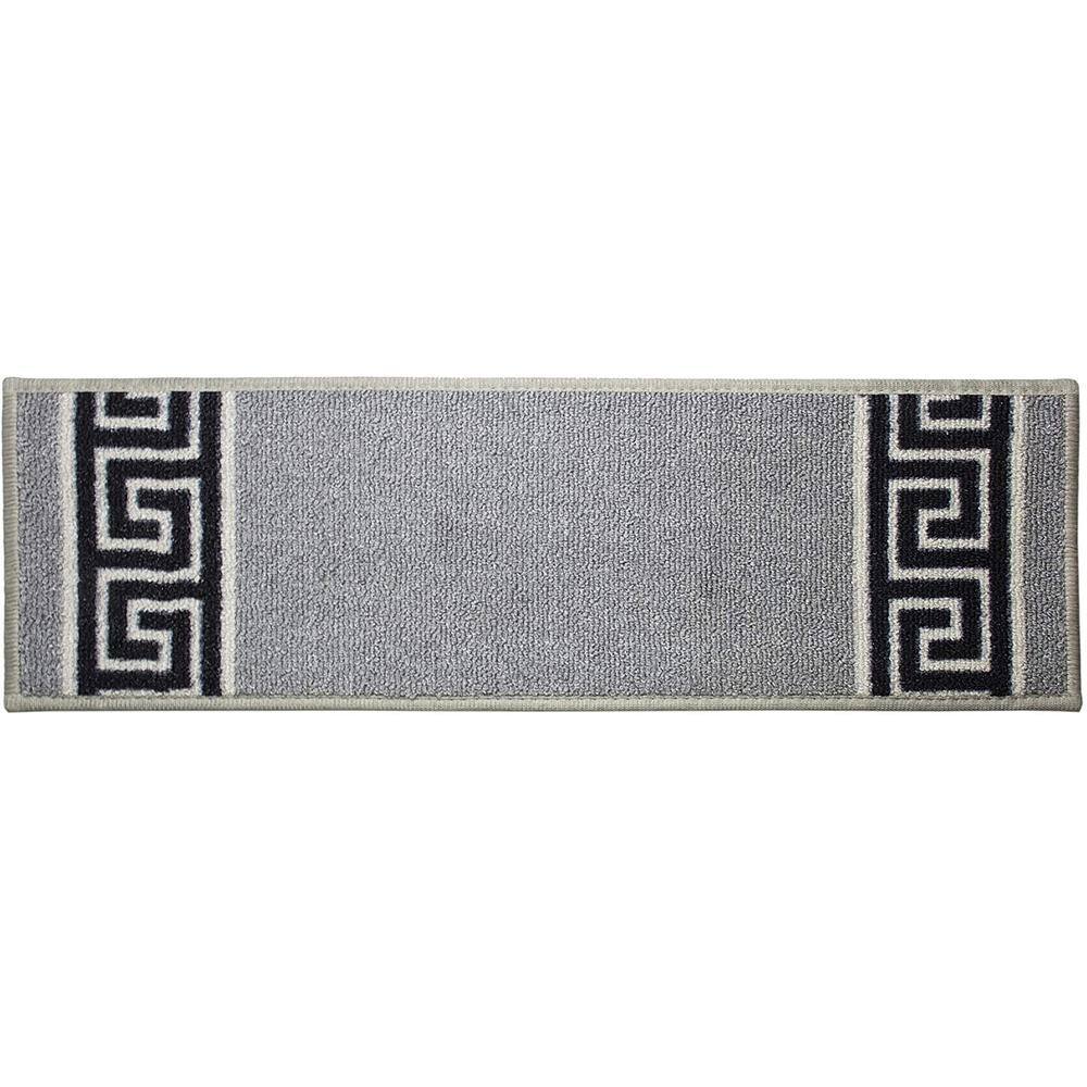 Meander Custom Size Gray 8.5 in. W x 26 in. H Indoor Carpet Stair Tread Cover Slip Resistant Backing (Set of 13) price history on PriceWatchPro