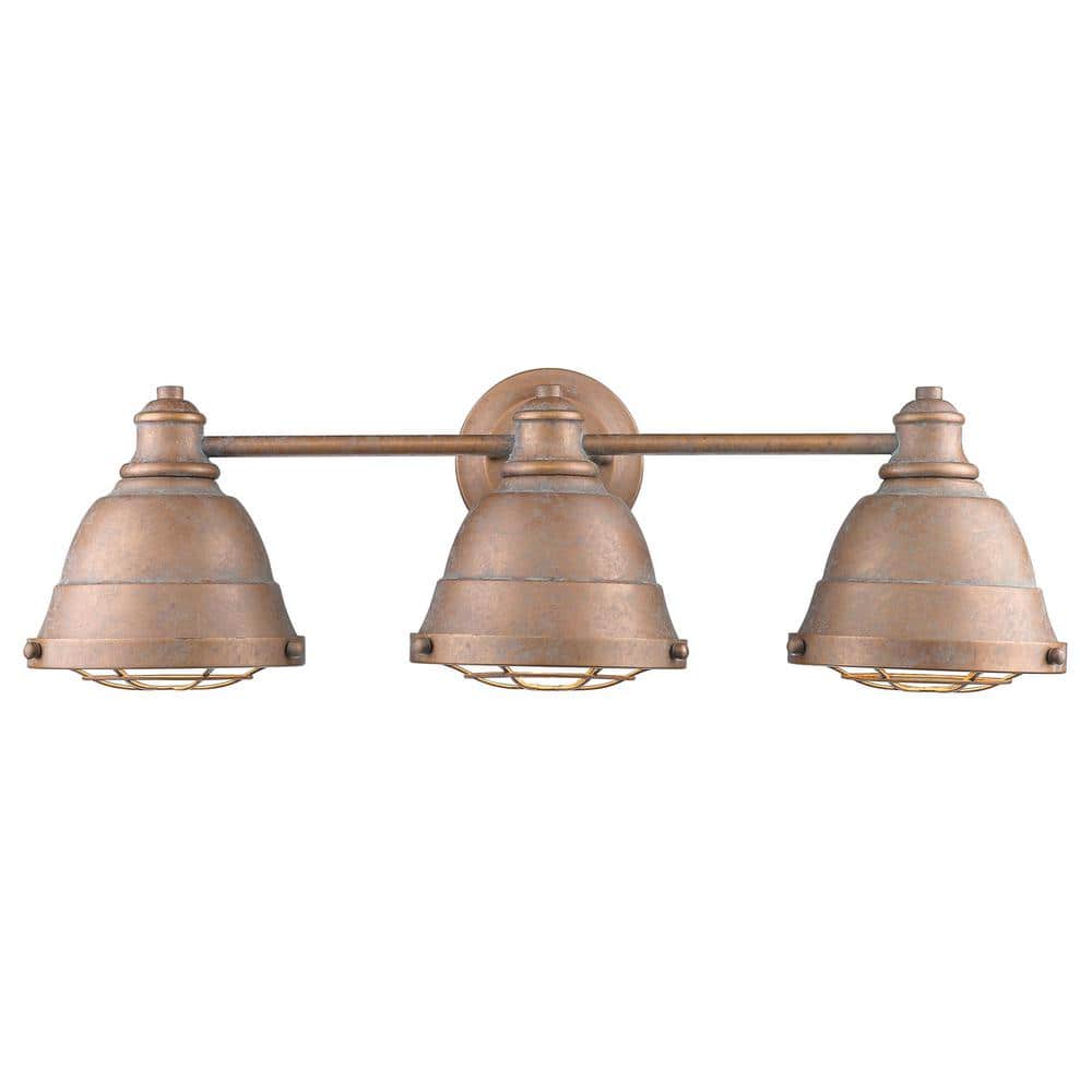 Bartlett 3-Light Copper Patina Bath Light price history on PriceWatchPro
