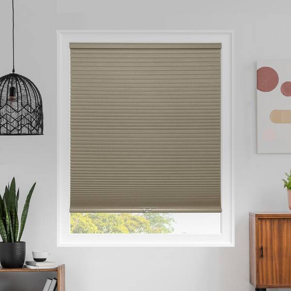 Chicology Cut-to-Size Evening Latte Cordless Blackout Polyester Cellular Shades 23.5 in. W x 84 in. L