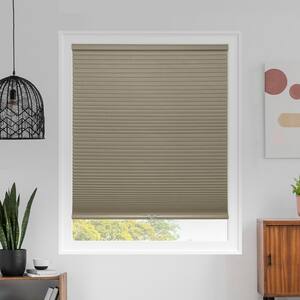 Cut-to-Size Evening Latte Cordless Blackout Polyester Cellular Shades 56 in. W x 48 in. L