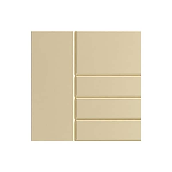 Tampa 7.25 in. W x 0.625 in. D x 7.25 in. H Beige Cabinet Door Sample Bluff Beige Matte