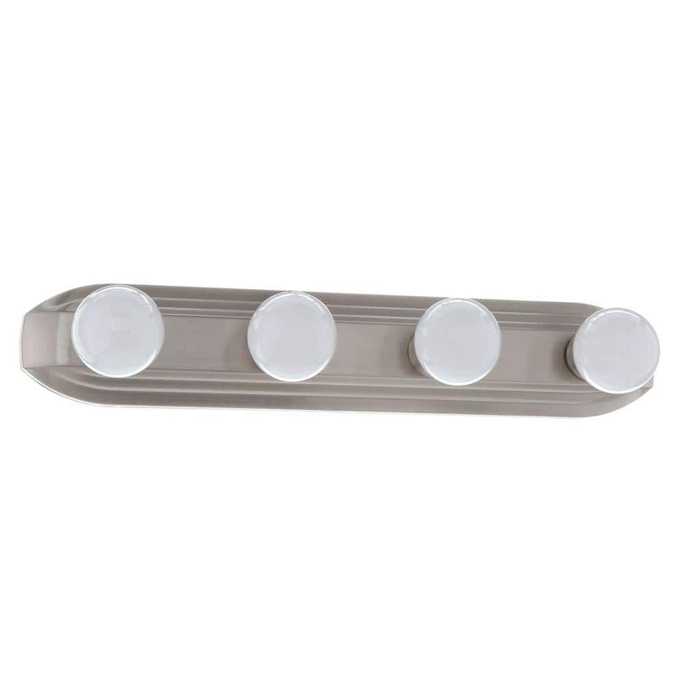 Brushed Nickel 24" 4-Light Modern Vanity Fixture