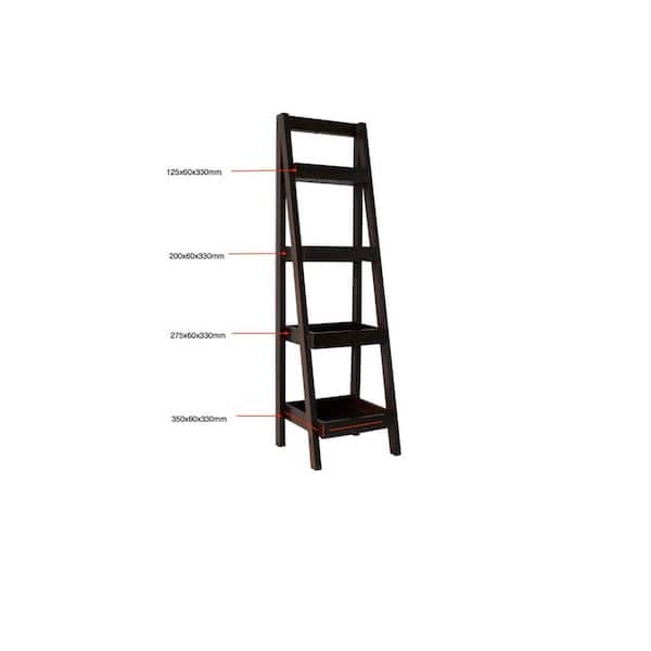 ᐈ 【Aquatica Universal 70.75 Waterproof American Walnut Wood Bathroom  Ladder Shelf】 Buy Online, Best Prices