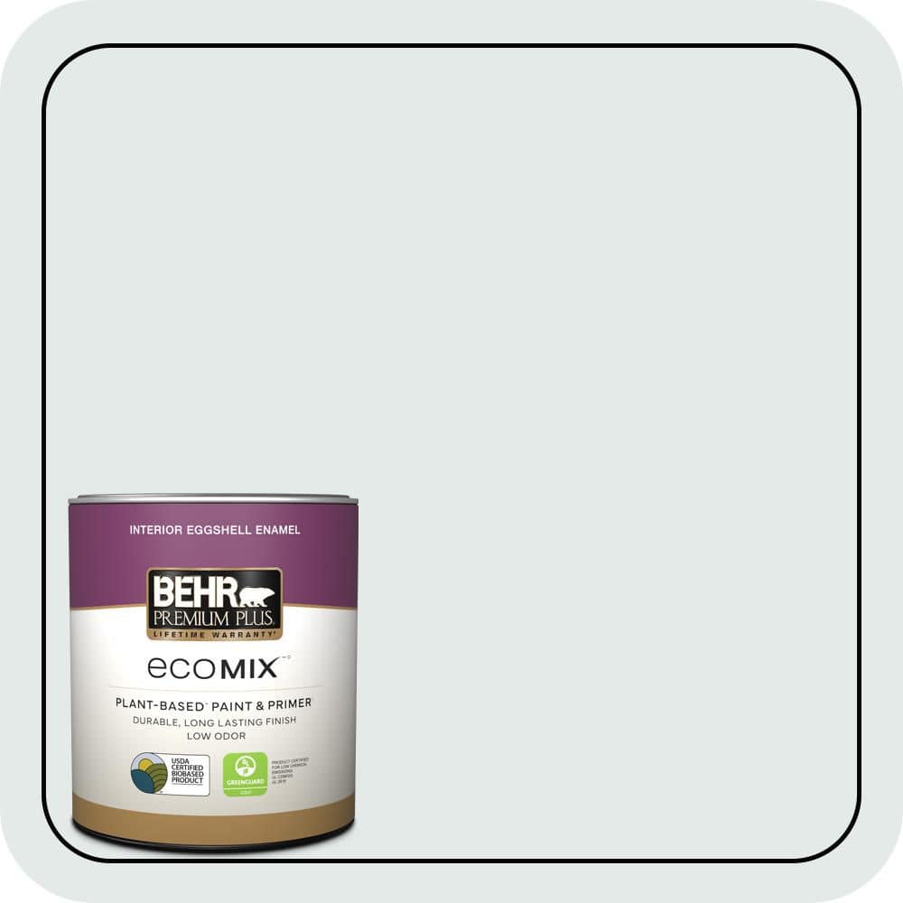1 qt. #PWN-27 Blue Opal Eggshell Enamel EcoMix Plant-Based Interior Paint & Primer price history on PriceWatchPro