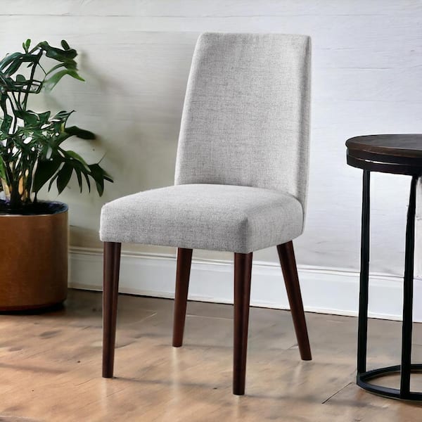HomeRoots Gray Parsons Chair Set of 1