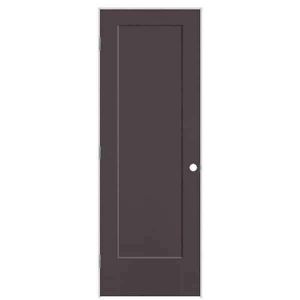 Masonite 28 in. x 80 in. 1-Panel Lincoln Park Right-Hand Hollow Core Willow Wood Molded Composite Single Prehung Interior Door