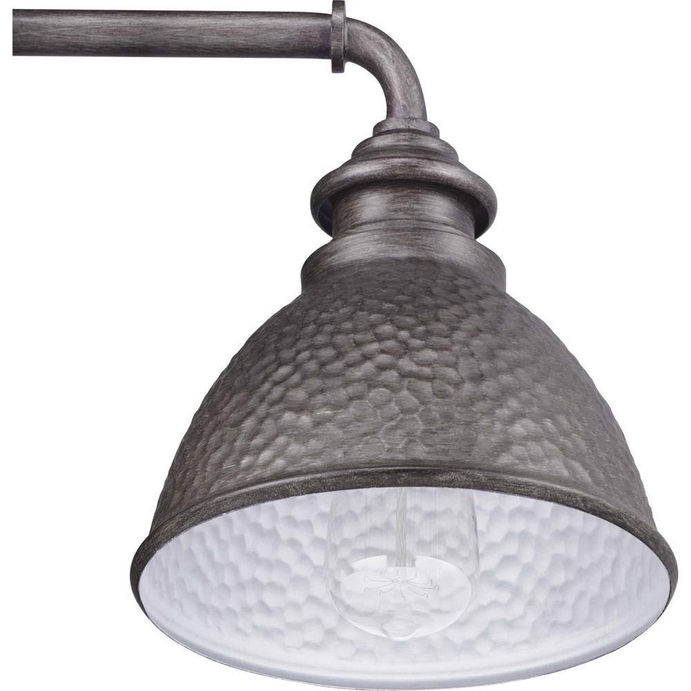 Antique Pewter 10" Rustic Steel Wall Lantern
