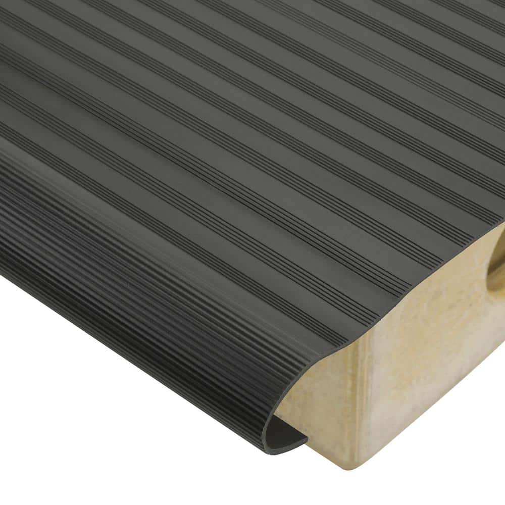 Black Vinyl Indoor Residential Stair Tread 24"