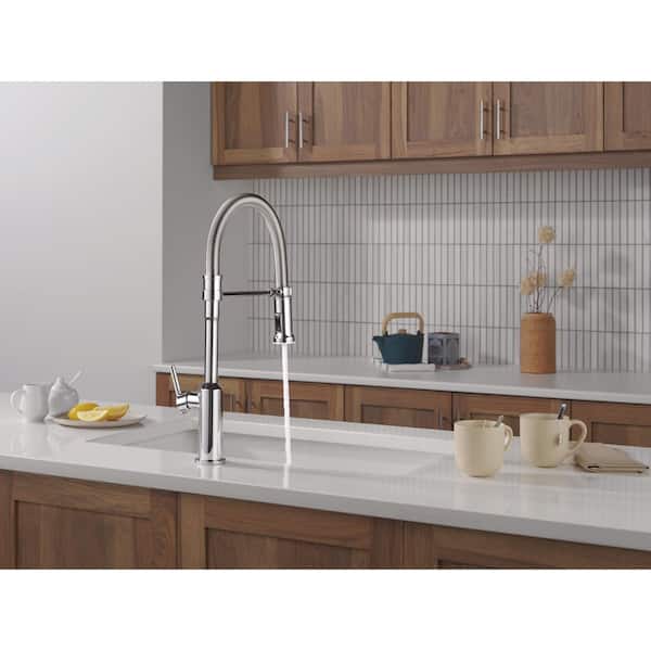 Delta Cordova Spring Spout Chrome 21 in. H Pull Down Sprayer