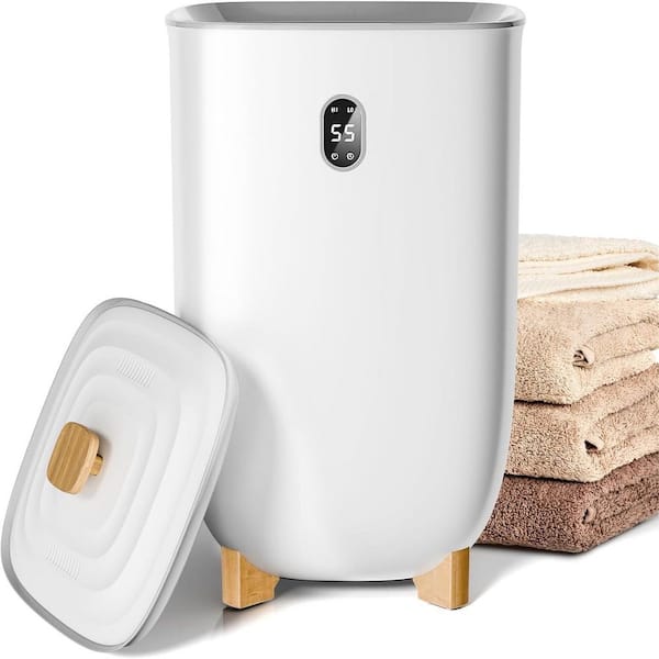 35L Towel Warmer with LCD, 2 Heating Modes and Auto Shut-Off-Fits Blankets and Bathrobes in White