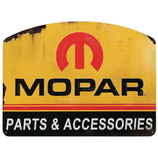 Open Road Brands Mopar Accessories Embossed Tin Sign