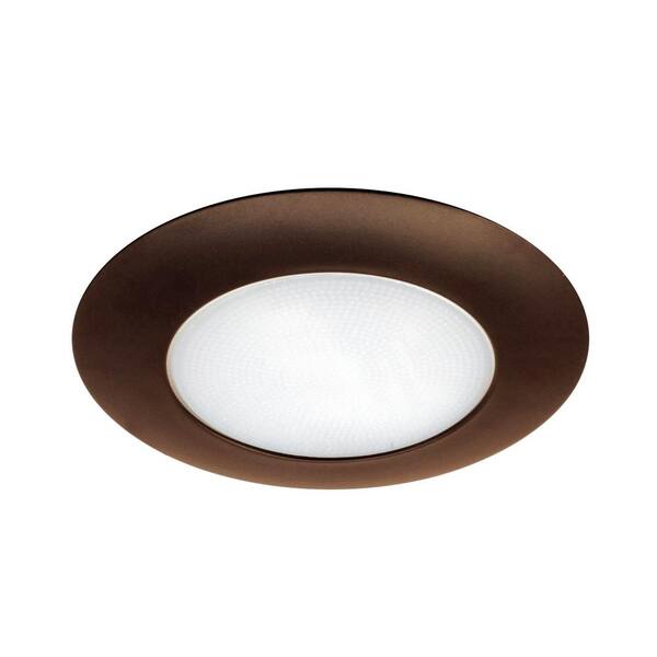 NICOR 6 in. Oil Rubbed Bronze Recessed Shower Trim with Albalite Lens