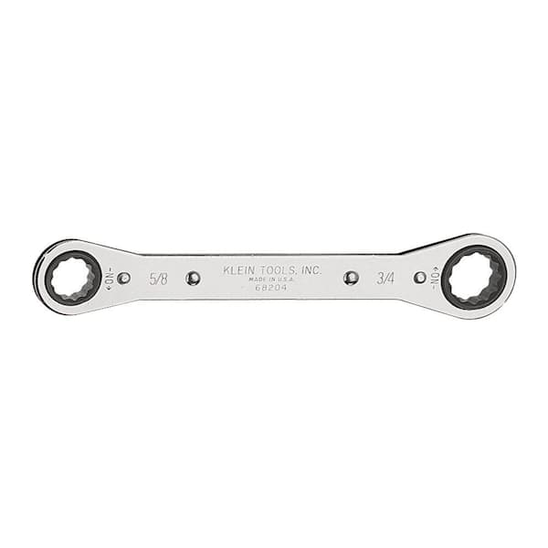 Klein Tools 5/8 in. x 3/4 in. Ratcheting Box Wrench